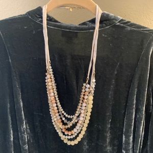 Loft layer beaded necklace